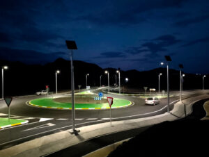 farolas solares Ekiona Glorieta Aguilas Murcia