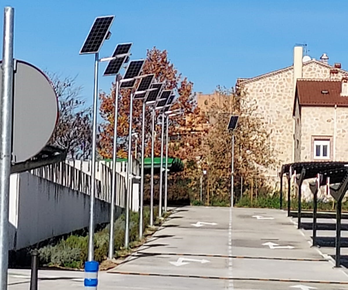 farolas parking aena