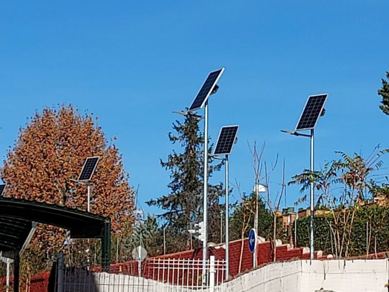 farolas parking aena